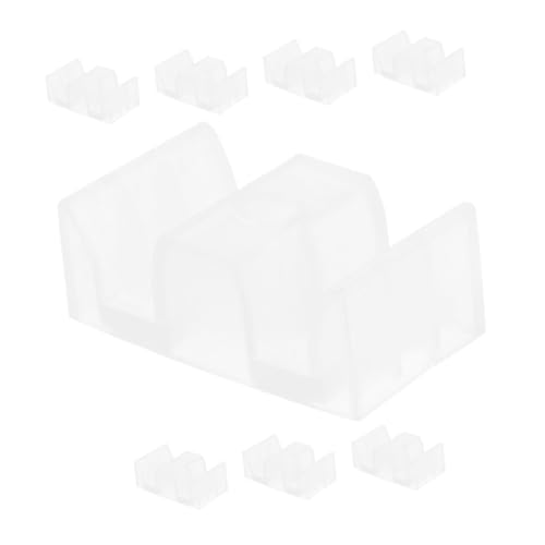 Ipetboom 8 Stück Teiliges Kunststoff Duschkabinen Türstopper Gleiter für Bodenschiene Passend Einfache Montage Schutz für Glas schiebetüren im Badezimmer von Ipetboom