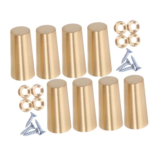 Ipetboom 8 Stück Teiliges Messing Füße für Schneidebretter und Schmuckkästen Konische Form Stabile Träger für Holztabletts Vielseitige Sockel für Möbel und Dekor Ipetboom 8 Stück Teiliges Messing Füße für Schneidebretter und Schmuckkästen Konische Form Stabile Träger für Holztabletts Vielseitige Sockel für Möbel und Dekor von Ipetboom