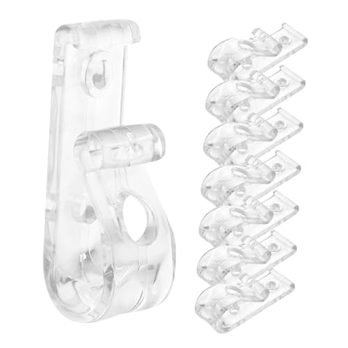 Ipetboom 8 Stück Clips für Gardinenhaken Transparente Rolloklammern Doppelloch Design und Flexibel für Fensterjalousien Ipetboom 8 Stück Clips für Gardinenhaken Transparente Rolloklammern Doppelloch Design und Flexibel für Fensterjalousien von Ipetboom
