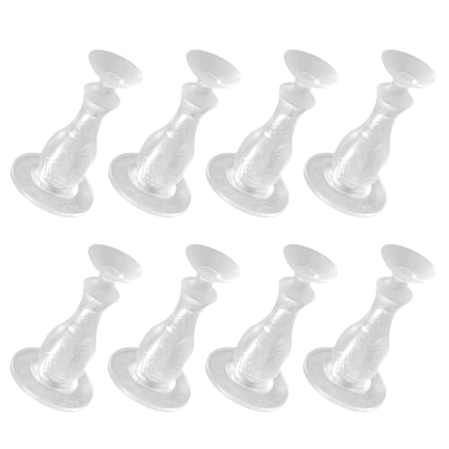 Ipetboom 8 Stück Teiliges Transparentes Selbstklebendes Türstopper Geräuschdämpfender Wand ohne Bohren für Schlafzimmer Küche und Kinderzimmer Effektive Stoßabsorption und Stabiler Halt von Ipetboom
