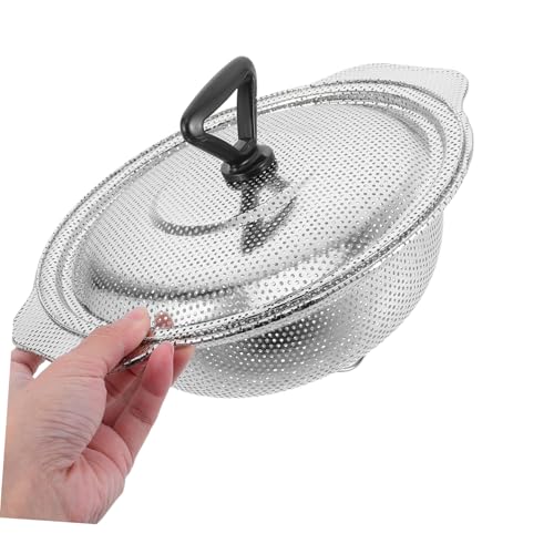 Ipetboom Abtropfkorb Für Gemüse Und Obst Siebkorb Aus Edelstahl Sieb Aus Edelstahlgewebe Gemüsewaschkorb Abtropfkorb Aus Edelstahl Silber Rostfreier Stahl von Ipetboom