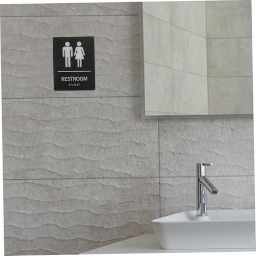 Ipetboom Acryl Braille Toilettenschild Selbstklebend mit Piktogrammen Robustes Barrierefreies Wc schild Badbeschilderung Einfach zu Montieren Genderneutral Leicht zu Reinigen Ipetboom Acryl Braille Toilettenschild Selbstklebend mit Piktogrammen Robustes Barrierefreies Wc schild Badbeschilderung Einfach zu Montieren Genderneutral Leicht zu Reinigen von Ipetboom