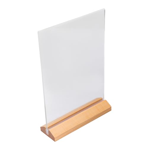 Ipetboom Acryl Tischaufsteller Doppelseitig Transparent Menühalter Preisschildhalter für Restaurant Supermarkt Büro und Ausstellung von Ipetboom