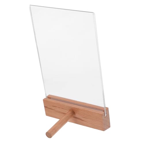 Ipetboom Acryl Zeichenständer mit Holzsockel für Zertifikate Stabiler Tischaufsteller für für Einzelhandel Ausstellungen und Werbung Ipetboom Acryl Zeichenständer mit Holzsockel für Zertifikate Stabiler Tischaufsteller für für Einzelhandel Ausstellungen und Werbung von Ipetboom