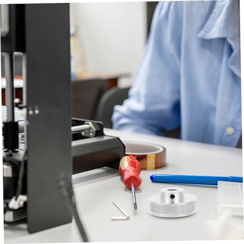 Ipetboom Aluminiumlegierung Drucker Zahnriemenscheibe Zähne Innenbohrung Mechanische Synchronriemenscheibe Kompatibel mit Vielfältigen Druckermodellen von Ipetboom