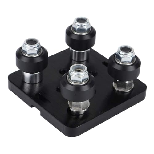 Ipetboom Aluminiumprofil Riemenscheibe mit Platte Slot Rahmen Einstellbare Gleitreibung Leichte Cnc und Drucker Zubehör Kompatibel mit Europäischen Profilen Einfache Montage von Ipetboom
