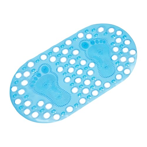 Ipetboom Badezimmer Massage Fußmatte rutschfeste Fußauflage Transparent Blau für Wohnzimmer Schlafzimmer und Eingangsbereich zur Fußentspannung und Modernen Wohnraumgestaltung von Ipetboom