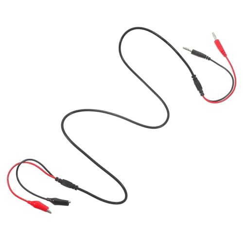 Ipetboom Bananenstecker zu Krokodilklemmen Kabel Flexible Testleitungen mit Spritzgegossenem Laternenstecker Sichere Verbindung Langlebig Geeignet für Elektrische Prüfungen und Multimeter von Ipetboom