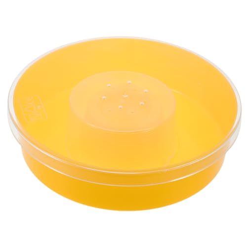 Ipetboom Bienenfutterspender Runder Aus Kunststoff Bienenwasser-futterspender Bienen-trinkschale Imkerei-werkzeug Mit Transparentem Deckel Und Innerem Schutzloch von Ipetboom