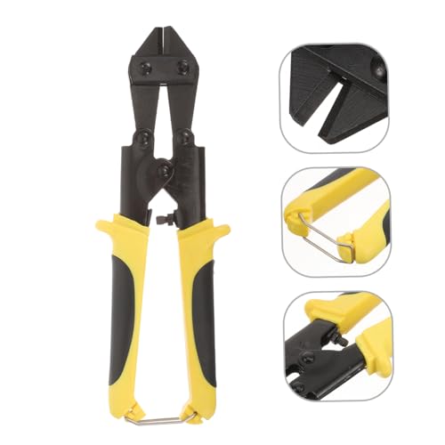 Ipetboom Bolzenschneider Mini Zweifarbiger Carbonstahl Drahtschneider Ergonomisch Leicht Für Ketten Zäune Vielseitig Langlebig Kompakt Tragbar von Ipetboom