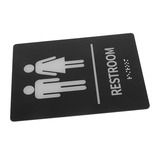 Ipetboom Braille Wc schild Selbstklebend Robustes Kratzfestes Toilettenzeichen für Gemeinschaftsräume Hohe Sichtbarkeit Einfache Montage ohne Bohren Geeignet für Barrierefreie Toiletten Ipetboom Braille Wc schild Selbstklebend Robustes Kratzfestes Toilettenzeichen für Gemeinschaftsräume Hohe Sichtbarkeit Einfache Montage ohne Bohren Geeignet für Barrierefreie Toiletten von Ipetboom