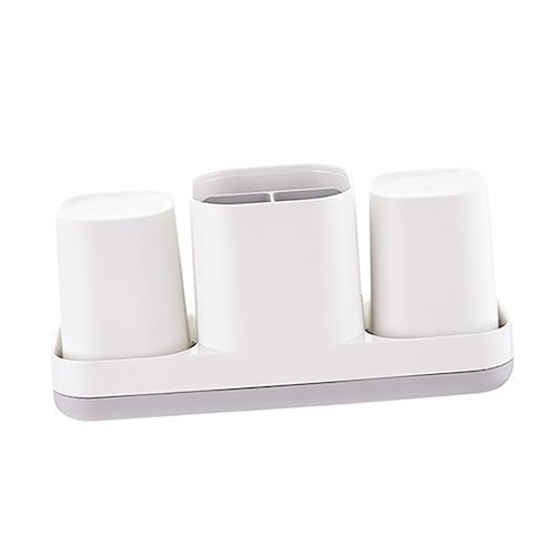Ipetboom Bürstenhalter Für Zahnbürsten Mit Zahnpastahalter Und Waschbecherständer Aufbewahrungsständer Für Bad Und Toilette Aus Sicherem Und Langlebigem Material von Ipetboom