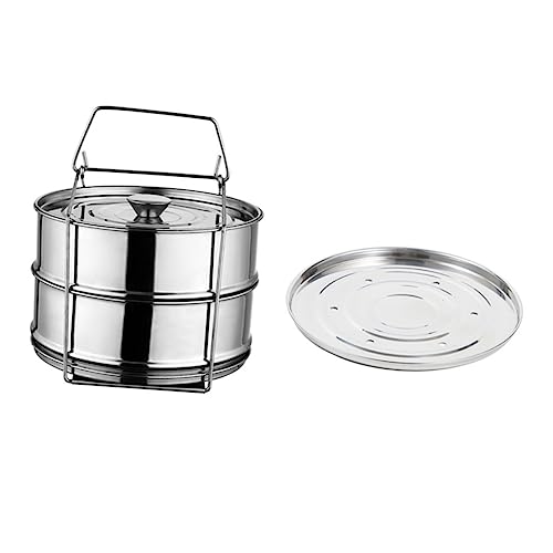 Ipetboom Dampfgarer Lagig mit Griff Doppel Deckel Dampfgitter für Induktionskochfeld Multifunktionale Dampfschale Geeignet für Gleichzeitiges von Zwei Gerichten Leicht und Langlebig Ipetboom Dampfgarer Lagig mit Griff Doppel Deckel Dampfgitter für Induktionskochfeld Multifunktionale Dampfschale Geeignet für Gleichzeitiges von Zwei Gerichten Leicht und Langlebig von Ipetboom