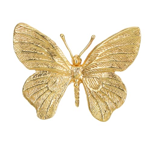 Ipetboom Dekorativer Messing schmetterling möbelgriff Robuster Schubladengriff für Küchen Schrankschränke Einfache Montage Vielseitig Einsetzbar für Schubladen Kleiderschränke Nachttische von Ipetboom