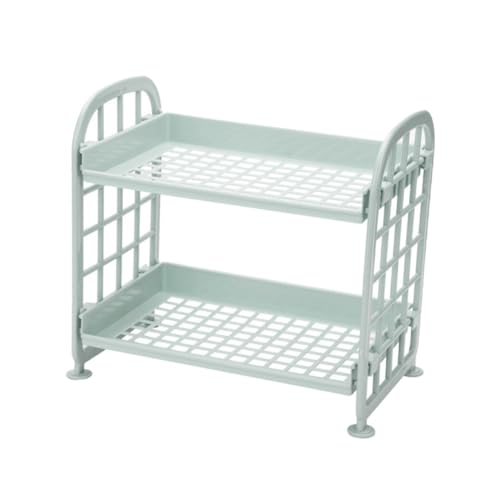 Ipetboom Doppelschichtiges Kunststoff aufbewahrungsregal Nordic Blau Multifunktionaler Bad Küchenorganizer Robustes Korrosionsbeständiges Ablagefach für Waschbecken Arbeitsplatte und Ipetboom Doppelschichtiges Kunststoff aufbewahrungsregal Nordic Blau Multifunktionaler Bad Küchenorganizer Robustes Korrosionsbeständiges Ablagefach für Waschbecken Arbeitsplatte und von Ipetboom