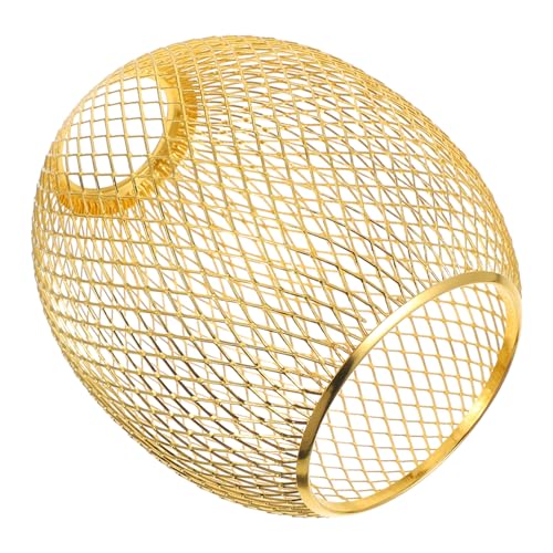 Ipetboom Draht Lampenschirm Gold Sphärisch Hängelampe Lampenschirm Ersatz Robuste Konstruktion Modernes Design Für Wohnzimmer und Esszimmer von Ipetboom