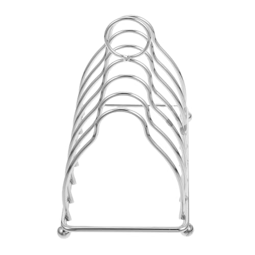 Ipetboom Edelstahl Aufbewahrungsregal Scheiben Toastständer Robust Langlebig Vielseitig für Brot Toast Küchenorganisation Praktisch und Leicht zu Reinigen von Ipetboom