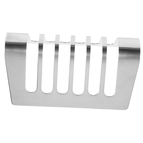 Ipetboom Edelstahl Brotrack für Toastscheiben Wiederverwendbarer Rostfreier Toasthalter mit Steckplätzen Platzsparend und Vielseitig für Küche Backgitter Desktop Brotständer Langlebig und von Ipetboom