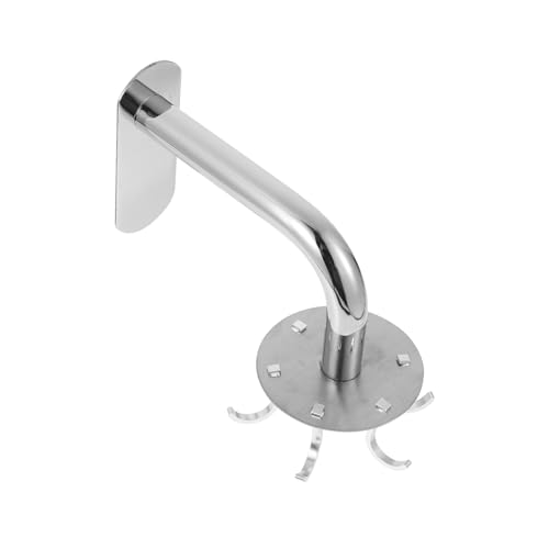 Ipetboom Edelstahl Fach Drehbarer Küchenhaken Selbstklebend Wandhaken Organizer für Bad Balkon Wohnzimmer Platzsparend Robust und Vielseitig von Ipetboom