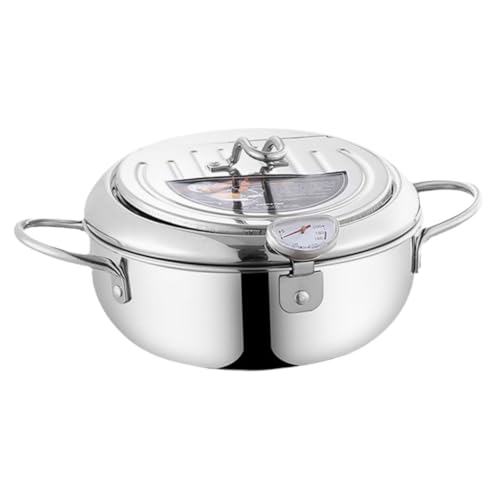 Ipetboom Edelstahl Frittier Topf Japanischer Stil Metall Fritteuse Schnell Erhitzend Poliert Leicht Reinigung Ergonomisch Griff Für Tempura und Verschiedene Frittiergerichte Ipetboom Edelstahl Frittier Topf Japanischer Stil Metall Fritteuse Schnell Erhitzend Poliert Leicht Reinigung Ergonomisch Griff Für Tempura und Verschiedene Frittiergerichte von Ipetboom