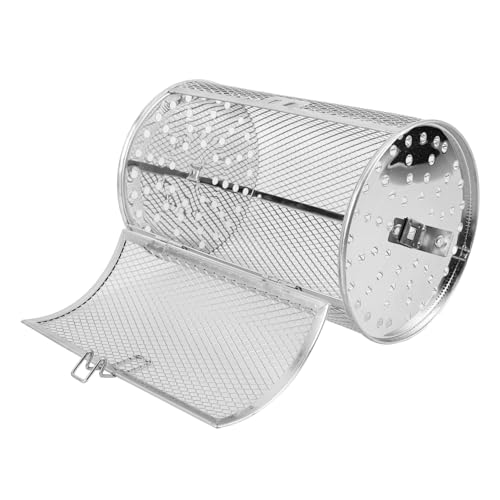 Ipetboom Edelstahl Grillkorb mit Drehfunktion Metall Backkorb für Ofen und Airfryer Vielseitiger Grill und Bratkorb für Nüsse Gemüse und Fleisch Robustes Material Einsetzbar Ipetboom Edelstahl Grillkorb mit Drehfunktion Metall Backkorb für Ofen und Airfryer Vielseitiger Grill und Bratkorb für Nüsse Gemüse und Fleisch Robustes Material Einsetzbar von Ipetboom