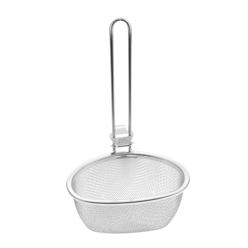 Ipetboom Edelstahl Hot Pot Sieb mit Griff Langlebiger Fleischsieb für Fondue und Suppen Glatte Oberfläche Handschonend und Einfach zu Reinigen für Familienfeste und Küchenliebhaber von Ipetboom