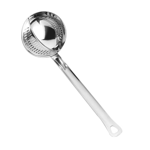 Ipetboom Edelstahl Ölfilterlöffel Mit Langem Griff Multifunktionale Suppenkelle Hochdichtes Lochdesign Lebensmittelecht Für Koch Und Backanwendungen von Ipetboom