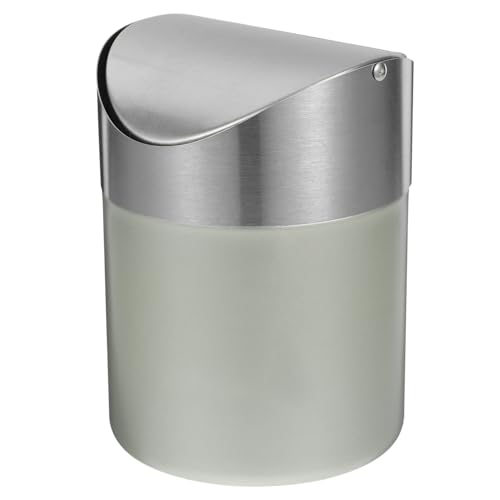 Ipetboom Edelstahl Tischabfalleimer mit Deckel Kleiner Mülleimer für Büro Zuhause und Auto Rostfrei Geruchshemmend Langlebiger Desktop Müllbehälter in Champagnerfarben Ipetboom Edelstahl Tischabfalleimer mit Deckel Kleiner Mülleimer für Büro Zuhause und Auto Rostfrei Geruchshemmend Langlebiger Desktop Müllbehälter in Champagnerfarben von Ipetboom