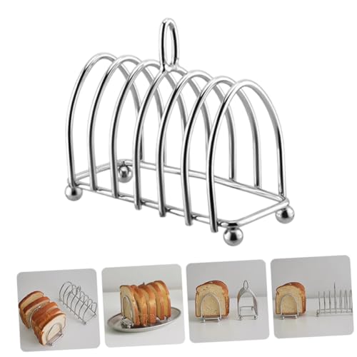 Ipetboom Edelstahl Toastbrothalter Scheiben Brotständer Metall Küchenregal Langlebig Platzsparend für Zuhause Restaurant Bäckerei Geeignet von Ipetboom