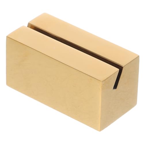 Ipetboom Edelstahl-visitenkartenhalter Schreibtisch-schilderklammer Quadratisches Design Namenskartenhalter Bildfotohalter Robuste Konstruktion Fotoständer Nummern-büroklammern von Ipetboom