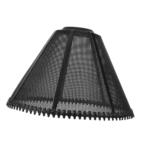 Ipetboom Eisenlampenschirm Hängend Metall Lampenschirm Deckenleuchte Retro Stil Für Wohnzimmer Schlafzimmer Bar Deko Metall Abdeckung Schwarz von Ipetboom
