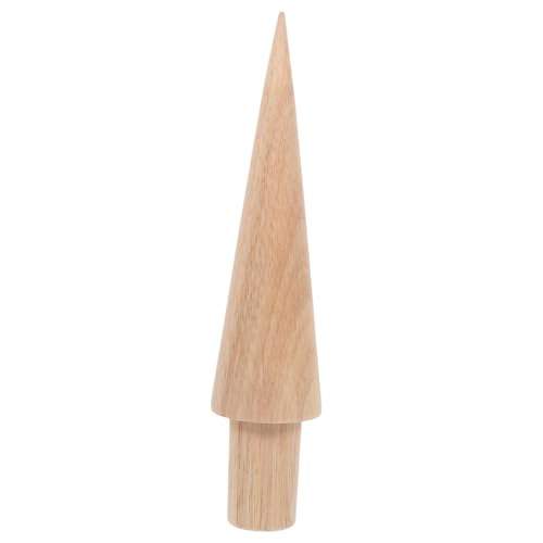 Ipetboom Eistütenform aus Robustem Gummibaumholz Ergonomischer Holz Eistütenroller mit Glatten Kanten für Eiscreme Dessert und Teeläden Praktisches DIY Back und Dekorationszubehör von Ipetboom