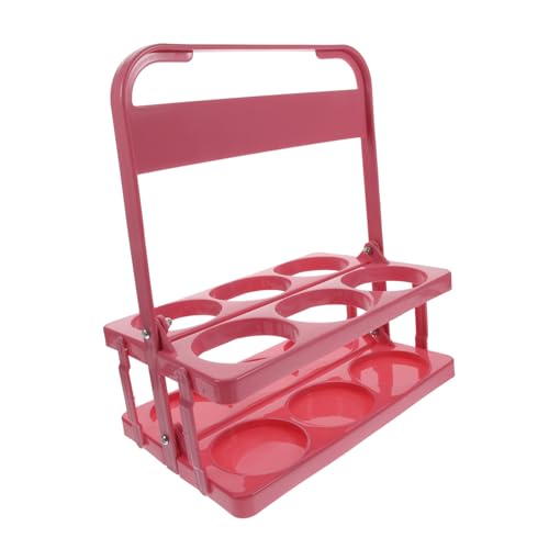 Ipetboom Faltbarer Bierflaschenhalter mit Tragegriff Widerstandsfähiger Kunststoff Bierträger für Flaschen Praktisches Flaschenregal für Picknick Grill und Bar Wiederverwendbarer von Ipetboom