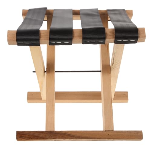 Ipetboom Faltbarer Holz Campingstuhl Tragbarer Klapphocker Leicht Kompakt Kleiner Outdoor Reisehocker Für Angeln Wandern Picknick von Ipetboom