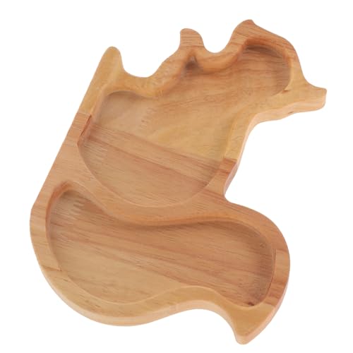 Ipetboom Förmiges Snacktablett aus Holz Vielseitiges Serviertablett für Nüsse Früchte und Süßigkeiten für Partys Grillabende und Festlichkeiten Robust von Ipetboom