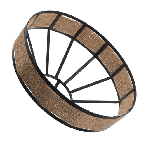 Ipetboom Gewebter Jute Lampenschirm Rustikale Pendelleuchte für Bauernhaus Stil Handgefertigter Lampenschirm aus Jute und Ømm Höhe Fassung für Wohnzimmer Esszimmer Cafés und Hotels von Ipetboom