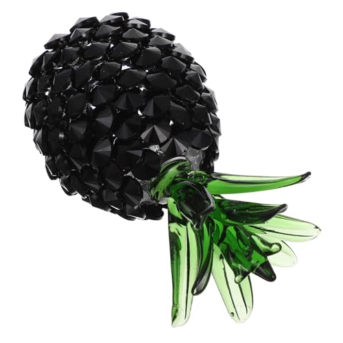 Ipetboom Glas Ananas Dekofigur Handgefertigt Leicht und Kompakt Elegante Glasfrucht Skulptur für Wohnzimmertisch Wohnzimmerdekoration Stabile Glasverzierung Langlebig als Geschenk Geeignet von Ipetboom
