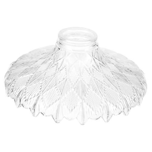 Ipetboom Glas Lampenschirm Ersatz für Stehlampe Langlebiger Transparenter Lampenschirm aus Hochwertigem Glas Leicht und Installieren Geeignet für Wohnzimmer Schlafzimmer Esszimmer und Büro von Ipetboom
