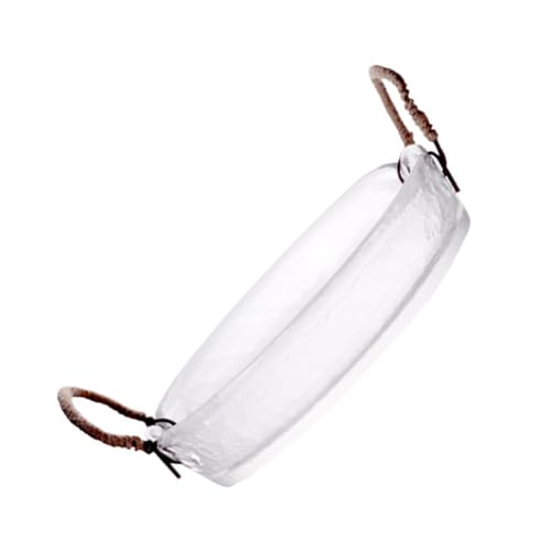 Ipetboom Glas Schüssel mit Zwei Griffen Transparente Salatschale Dessert und Servierschale für Partys und Festliche Anlässe Sichere Langlebige Glasschale für Vielseitige Nutzung von Ipetboom