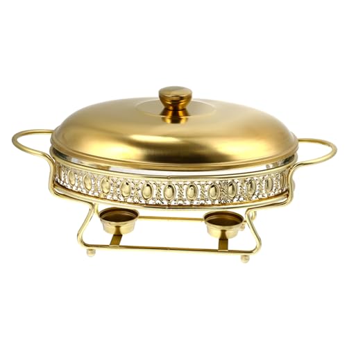 Ipetboom Goldener Buffet Wärmebehälter Lebensmittelechter Langlebiger Speisenwärmer für Restaurant Catering Buffet Partys Einfach zu Reinigen Große Kapazität Praktische Nutzung Ipetboom Goldener Buffet Wärmebehälter Lebensmittelechter Langlebiger Speisenwärmer für Restaurant Catering Buffet Partys Einfach zu Reinigen Große Kapazität Praktische Nutzung von Ipetboom