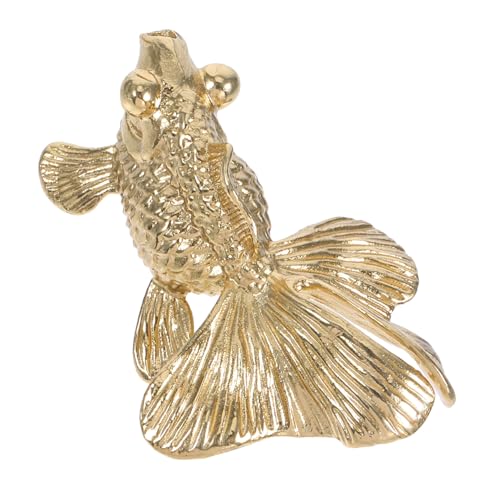 Ipetboom Goldfisch Schrankgriff aus Massivem Messing Dekorativer Möbelknopf für Kommode Vielseitiger Schubladengriff für Küche Badezimmer Wohnzimmer und Schlafzimmer Langlebig und von Ipetboom