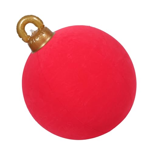 Ipetboom Große Aufblasbare Weihnachtskugel aus Flock-PVC Leichtes Inflatable Ornament für Innen Außenbereich Schnelle Montage Weiche Textur für Terrasse und Weihnachtsfeierdekoration Ipetboom Große Aufblasbare Weihnachtskugel aus Flock-PVC Leichtes Inflatable Ornament für Innen Außenbereich Schnelle Montage Weiche Textur für Terrasse und Weihnachtsfeierdekoration von Ipetboom