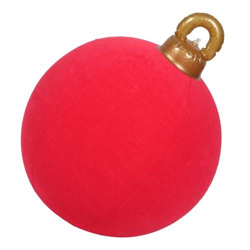 Ipetboom Große Aufblasbare Weihnachtskugeln aus Weichem Flockiertem PVC Wetterfeste Deko für Garten Rasen Veranda und Festliche Weihnachtsfeiern im Freien Ipetboom Große Aufblasbare Weihnachtskugeln aus Weichem Flockiertem PVC Wetterfeste Deko für Garten Rasen Veranda und Festliche Weihnachtsfeiern im Freien von Ipetboom