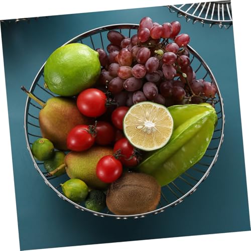 Ipetboom Großer Obstkorb aus Edelstahl Metall drahtkorb Stabiler Küchenfrüchtekorb für Obst Gemüse Snacks Modernes Design für Küchentheke und Wohnzimmer Langlebig und Formbeständig Ipetboom Großer Obstkorb aus Edelstahl Metall drahtkorb Stabiler Küchenfrüchtekorb für Obst Gemüse Snacks Modernes Design für Küchentheke und Wohnzimmer Langlebig und Formbeständig von Ipetboom