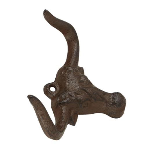 Ipetboom Gusseisen Kuhkopf Doppelhaken Vintage Wandhaken Rustikaler Hut und Handtuchhalter Landhausstil Wanddeko für Flur Küche Schlafzimmer Ipetboom Gusseisen Kuhkopf Doppelhaken Vintage Wandhaken Rustikaler Hut und Handtuchhalter Landhausstil Wanddeko für Flur Küche Schlafzimmer von Ipetboom