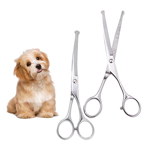 Ipetboom Haarschere 1-Teiliges Kosmetikset Haarschneidemaschine-Set Pflegeset Für Hunde Haustierpflegeset Hundehaarschneidemaschine Kleine Schere Tierhaarformer Haustierfriseurschere von Ipetboom