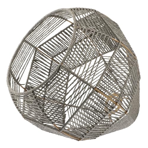 Ipetboom Hängelampe Rattan Lampenschirm Rustikaler Stil Geflochtene Deckenleuchte Papiergewebe für Esszimmer Wohnzimmer und Kreative DIY Projekte von Ipetboom