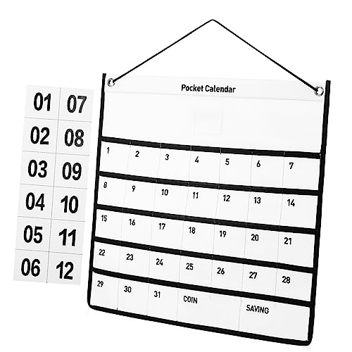 Ipetboom Hängender Kalender Organizer Wandmontierte Aufbewahrung für Medikamente und Kleinigkeiten Monats Planer aus Hochwertigem für Zuhause Büro und Klassenzimmer von Ipetboom