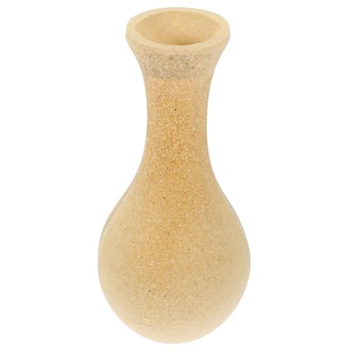 Ipetboom Handgefertigte Retro Holzvase Unfertige Blumenvase Naturholz Deko für Wohnzimmer DIY Blumentopf Geschenkidee Tischdeko Kreative Vase von Ipetboom
