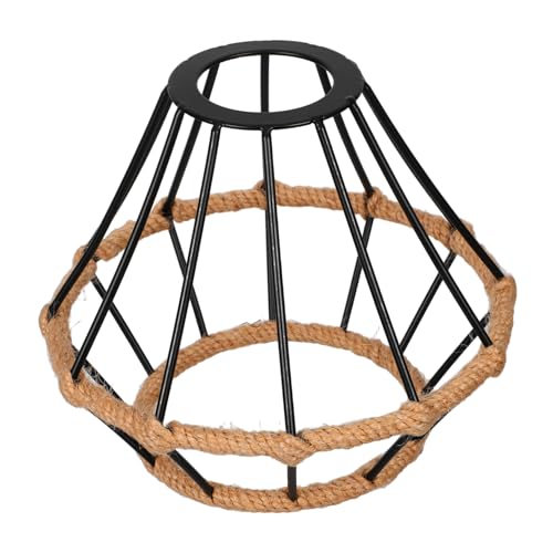 Ipetboom Handgefertigter Handgewebter Metall-käfig Lampenschirm Vintage Metall Pendelleuchte Ersatzschirm für Landhausstil Wohnzimmer Schlafzimmer Decke Licht Schwarz Ipetboom Handgefertigter Handgewebter Metall-käfig Lampenschirm Vintage Metall Pendelleuchte Ersatzschirm für Landhausstil Wohnzimmer Schlafzimmer Decke Licht Schwarz von Ipetboom